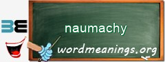 WordMeaning blackboard for naumachy